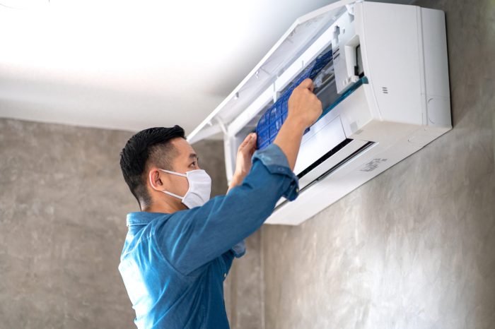 Air conditioner cleaning bangkok - aircon AC fix repair install service